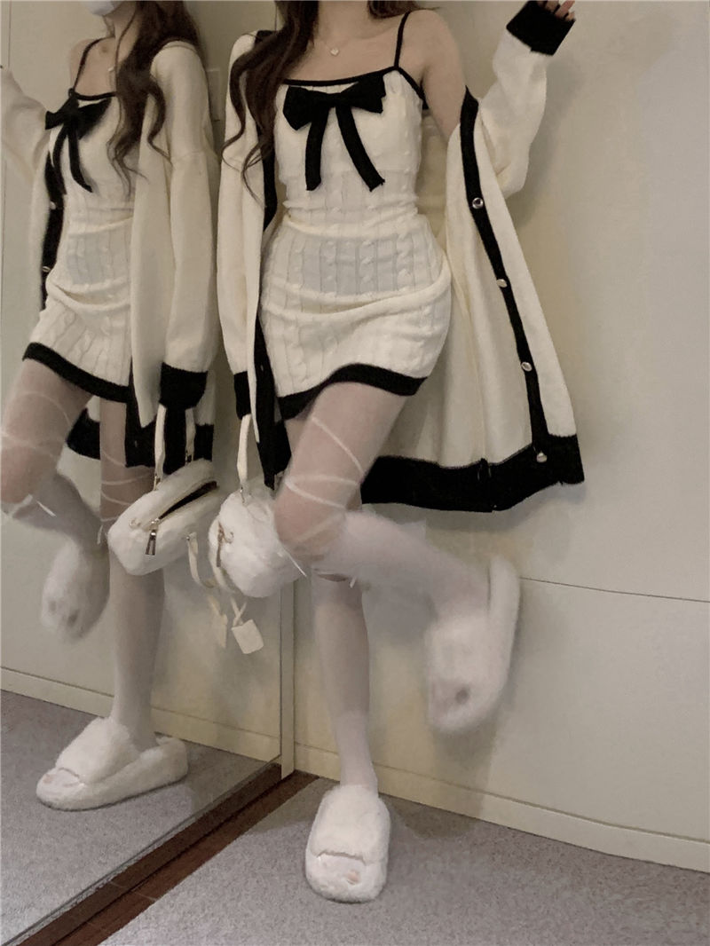 Bow Mini Dress Set