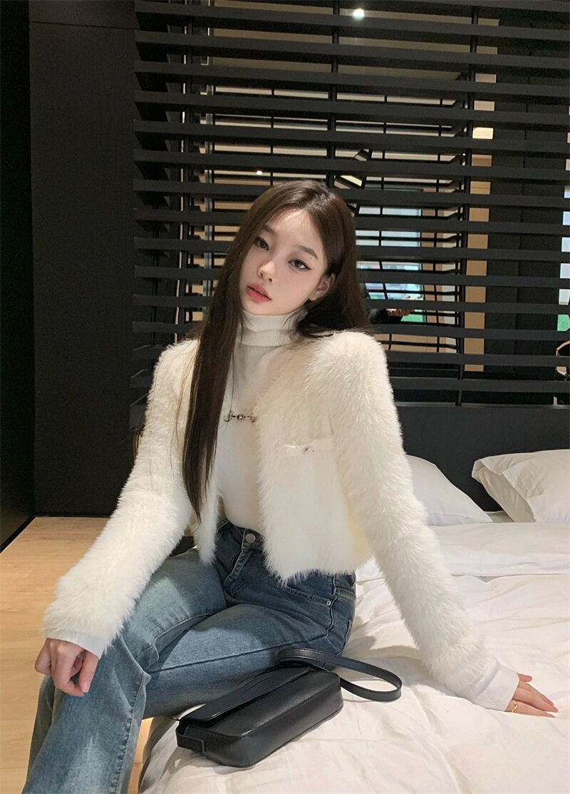 Fleece Cardigan Top