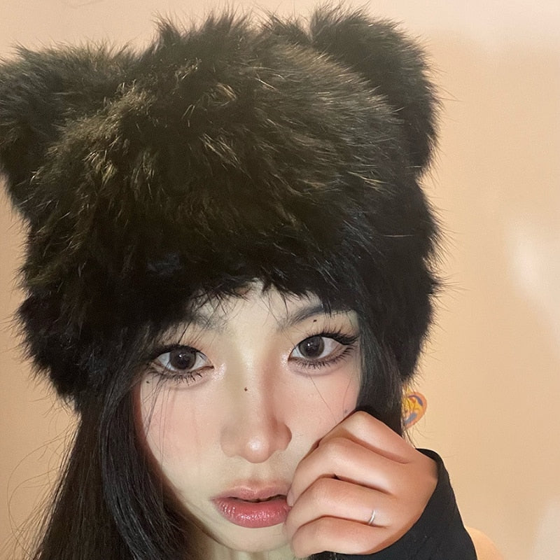 Black Bear Ears Hat