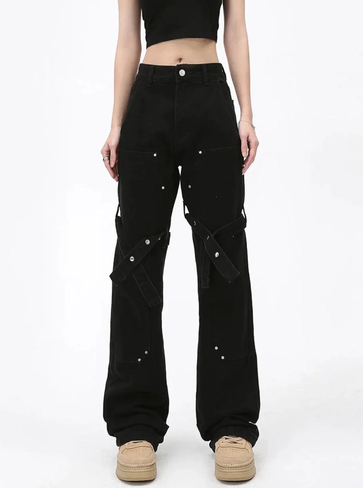 Black Retro Pants
