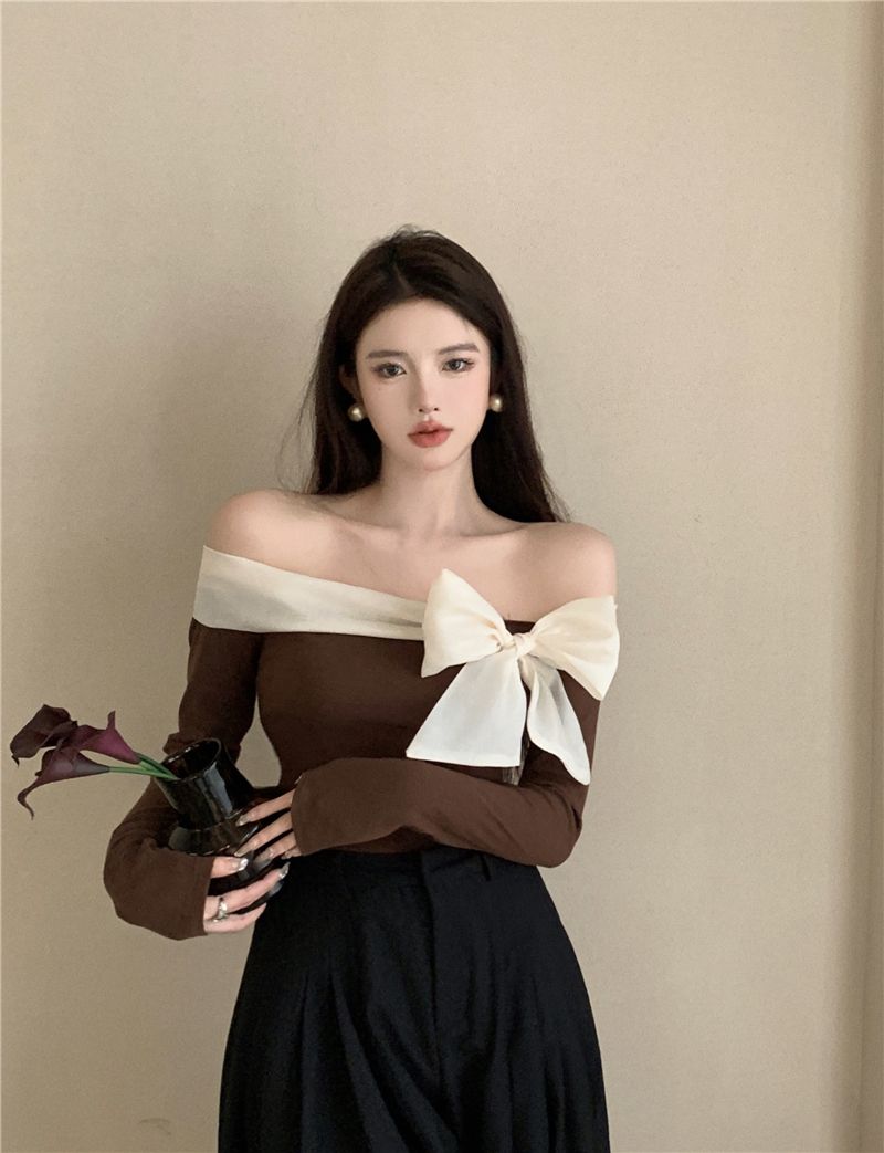 Bow Long Sleeve Top