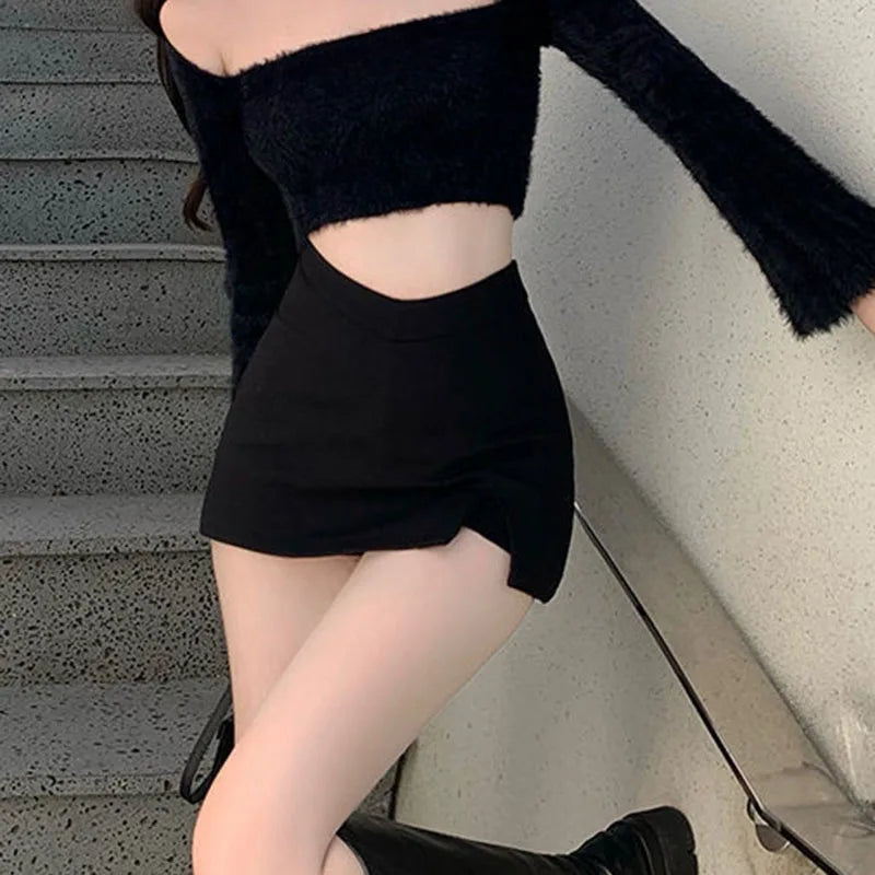Split Mini Skirt