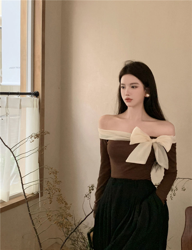 Bow Long Sleeve Top