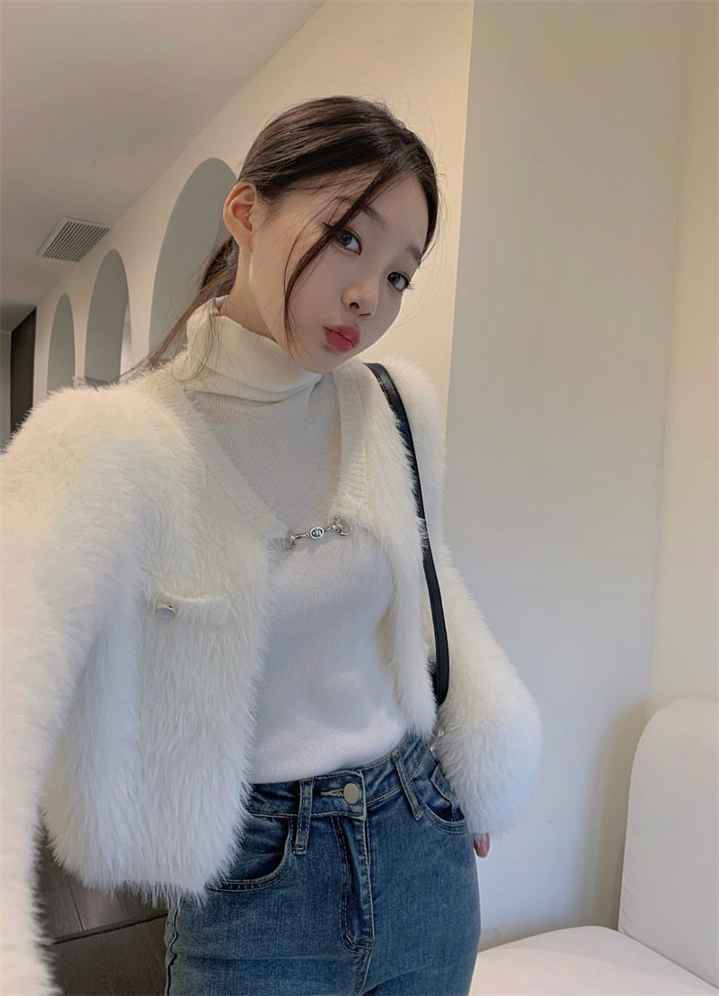 Fleece Cardigan Top