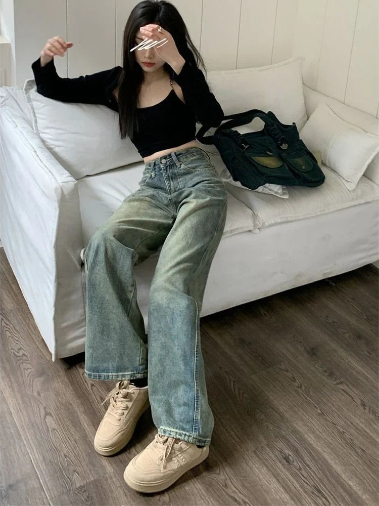 Vintage Wash Fade Jeans