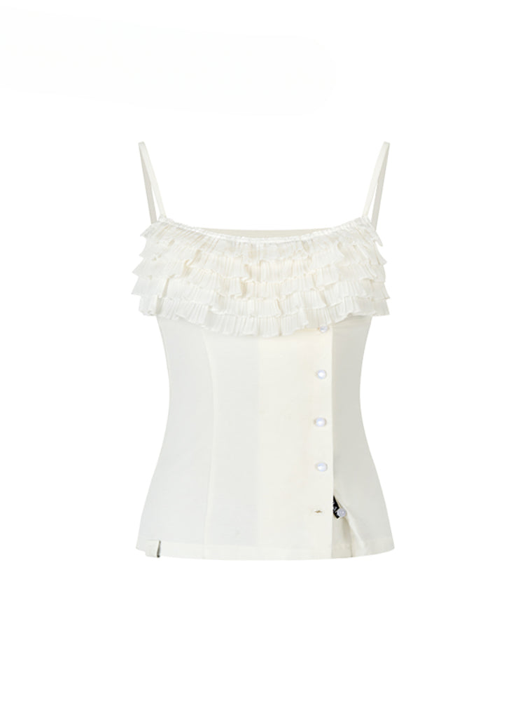 Layered Ruffle Accent Top