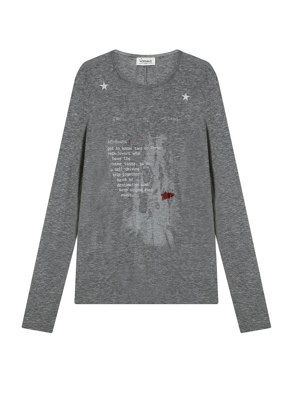 Fallen Print Long-Sleeved Top (4color)