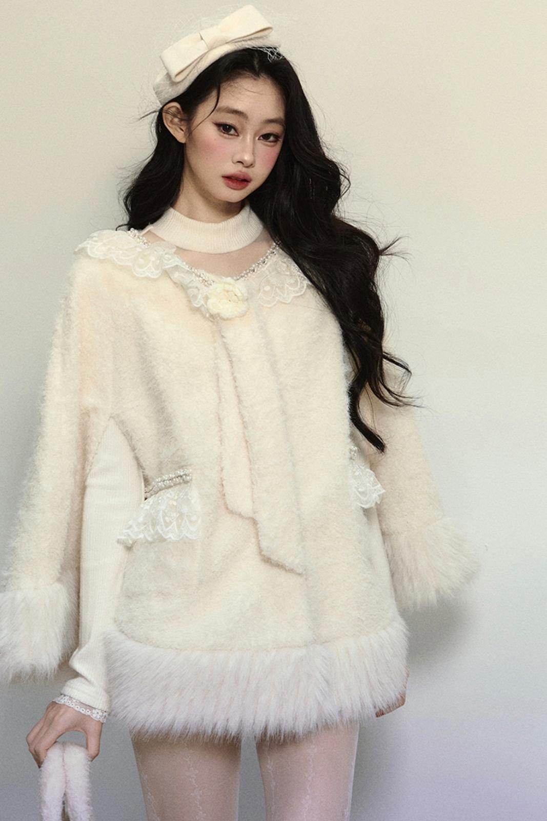 Loose Plush Fur Coat - My Store