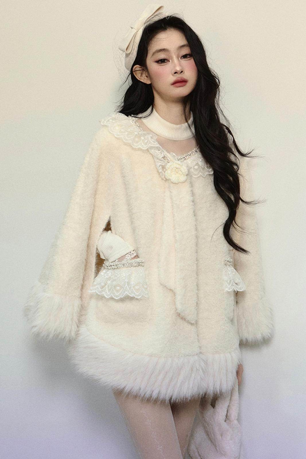 Loose Plush Fur Coat - My Store