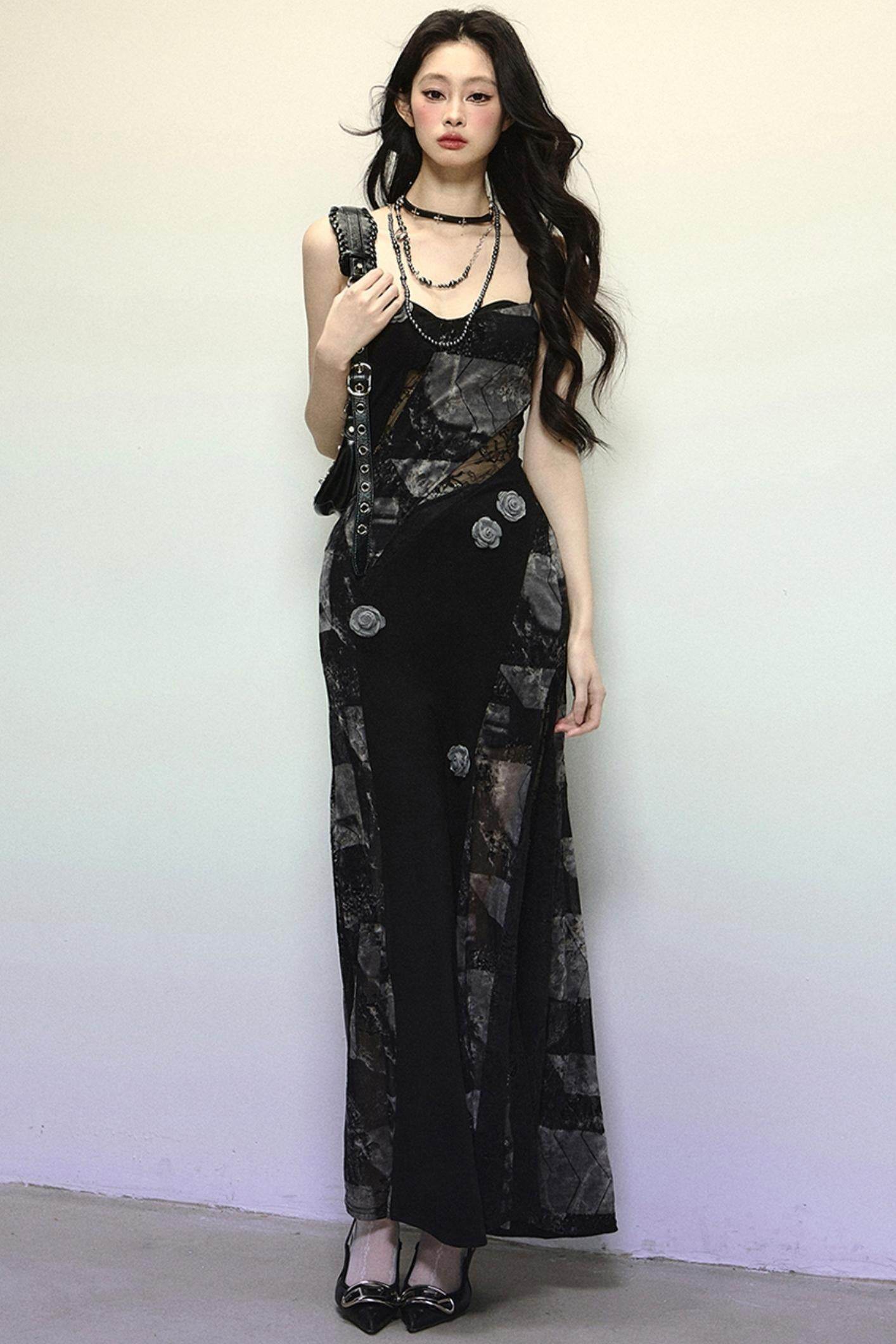 One-Shoulder Lace Slip Dress - My Store
