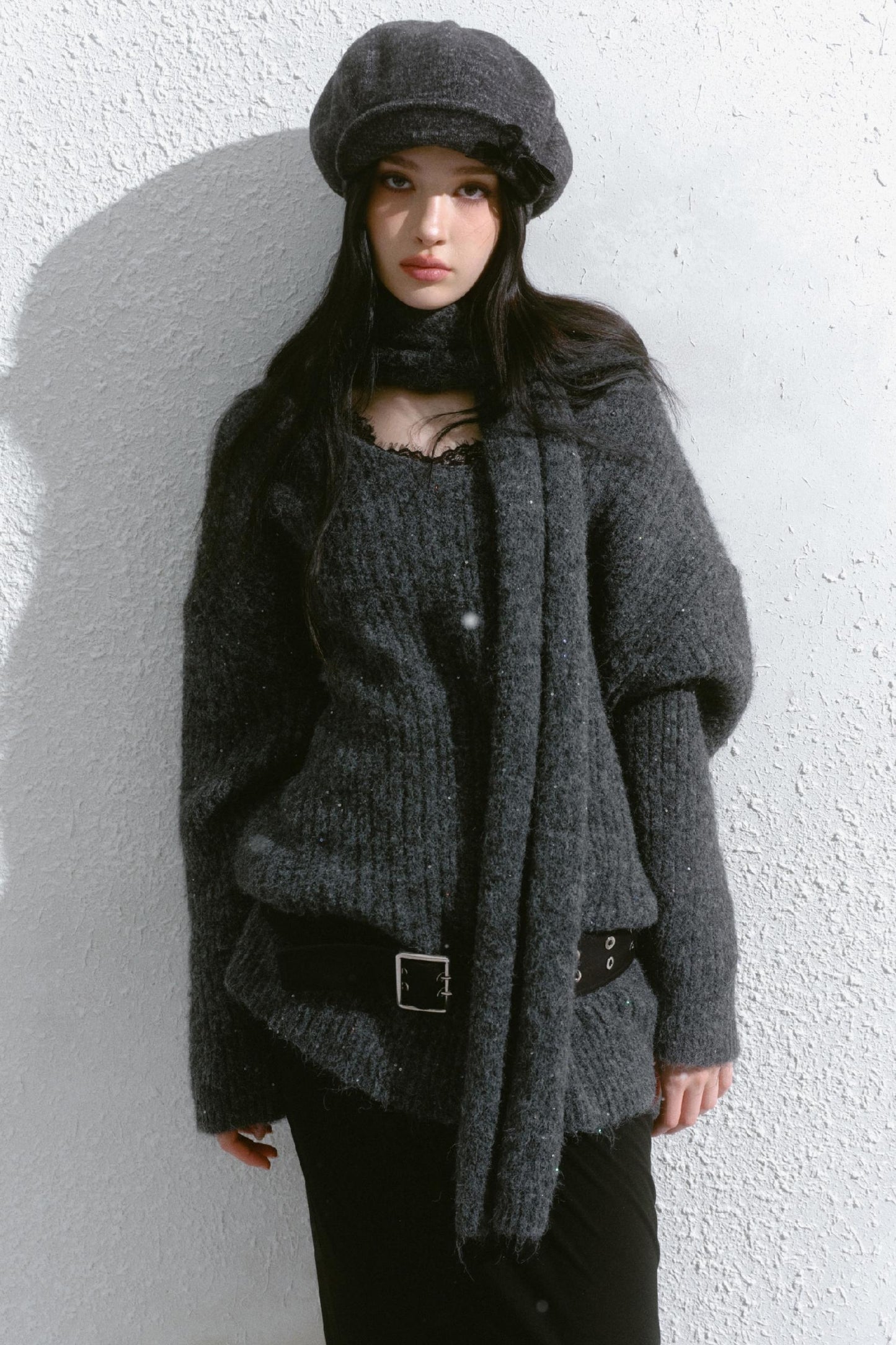 V-Neck Loose Knit Sweater