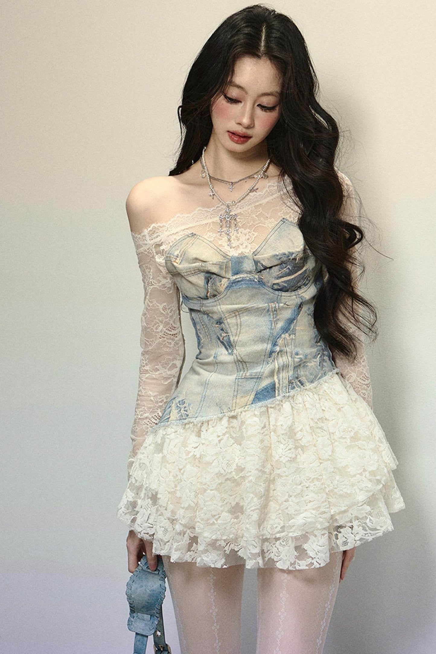 Off-Shoulder Tutu Midi Dress - My Store