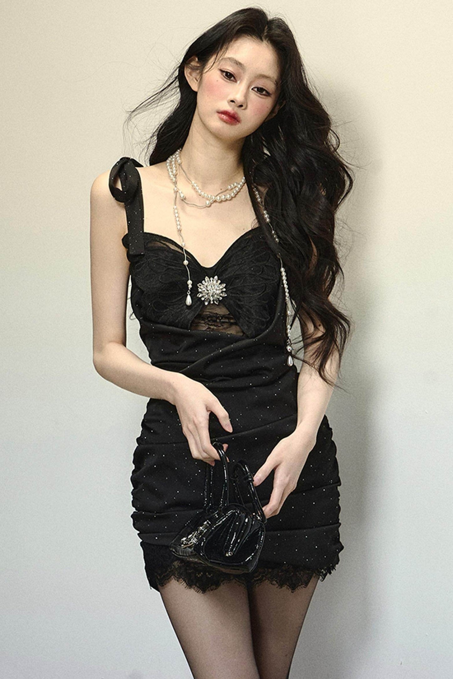 Elegant Lace Bodycon Short Dress - My Store