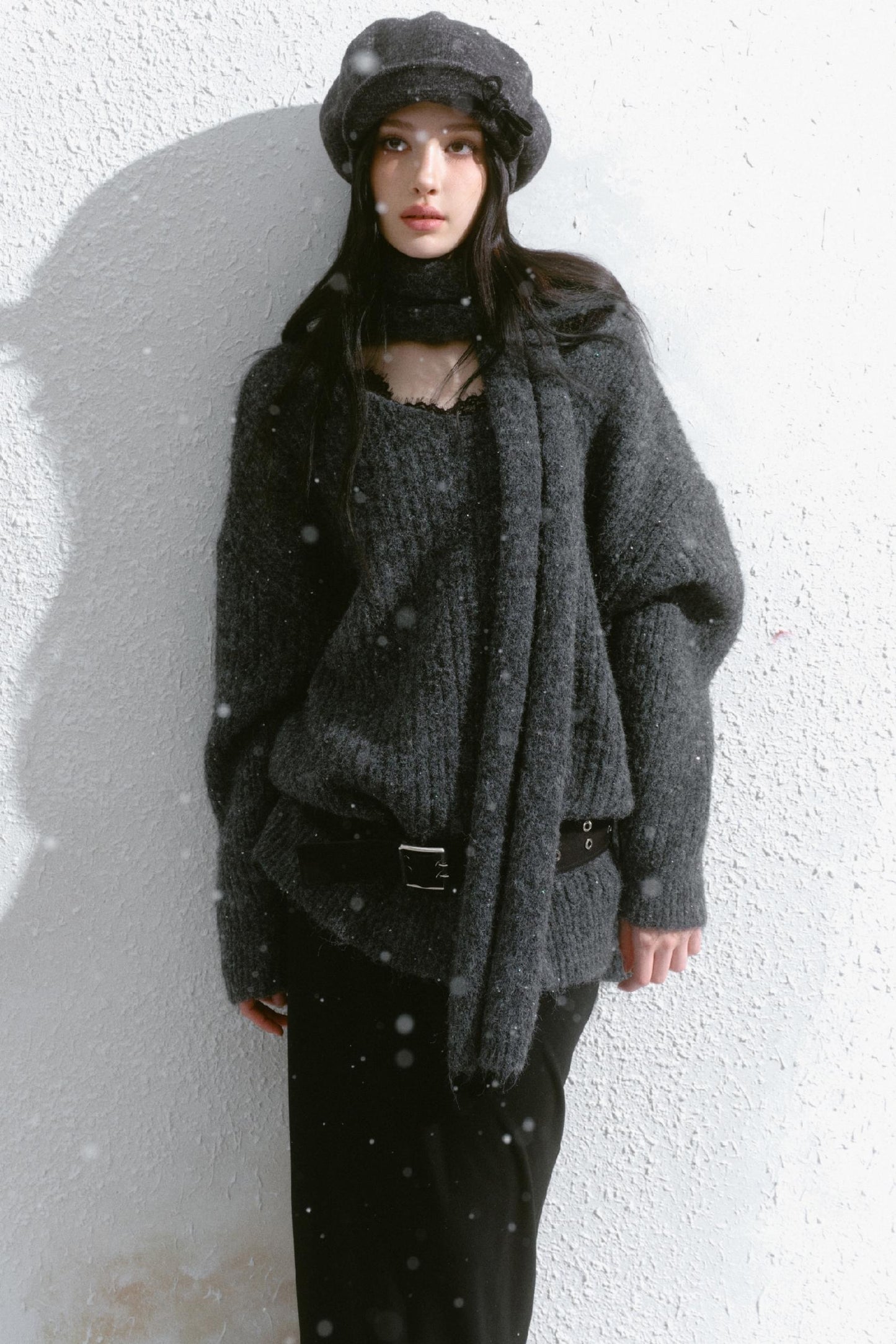 V-Neck Loose Knit Sweater