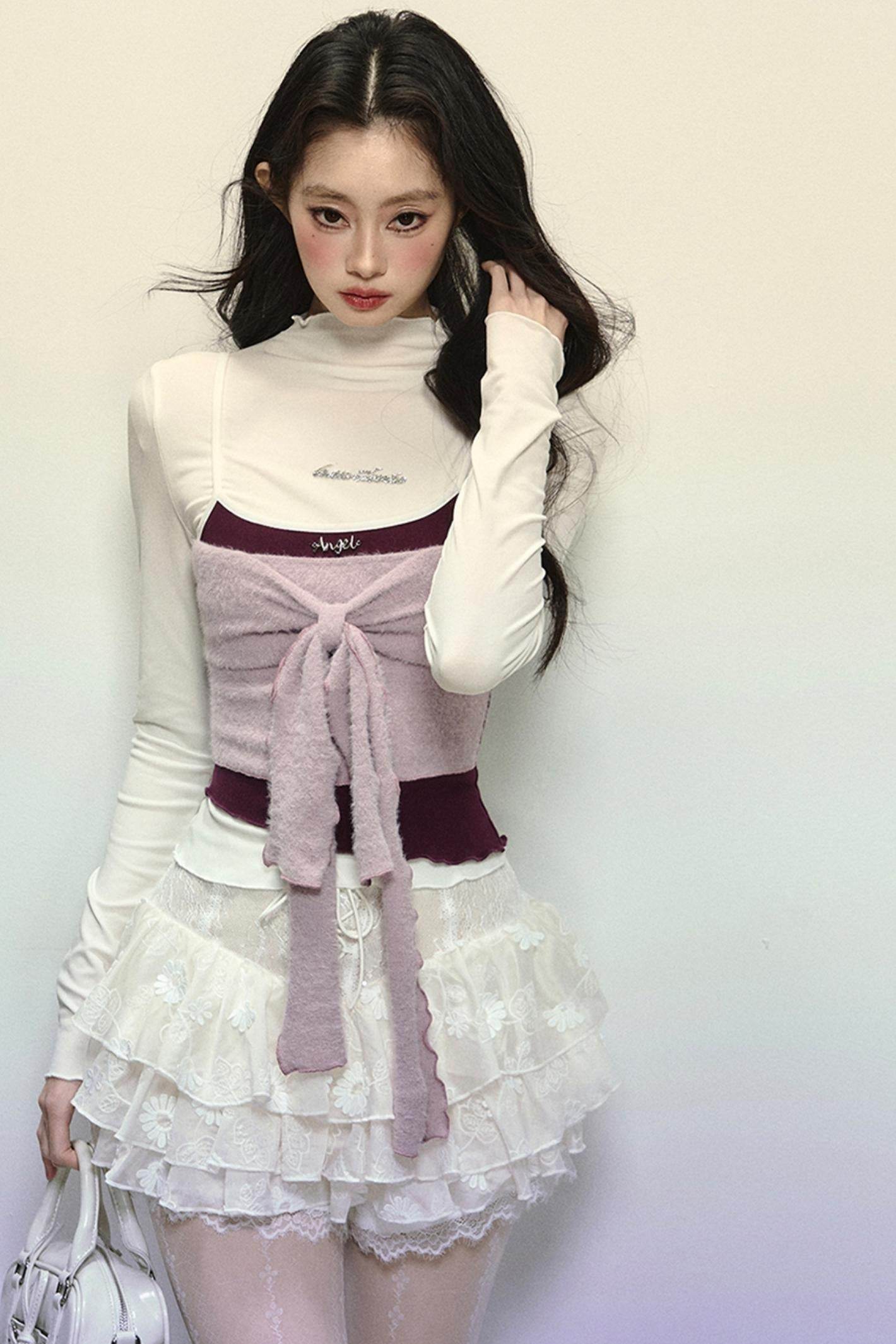 Half-High Neck Top & Suspender Set-Up - My Store