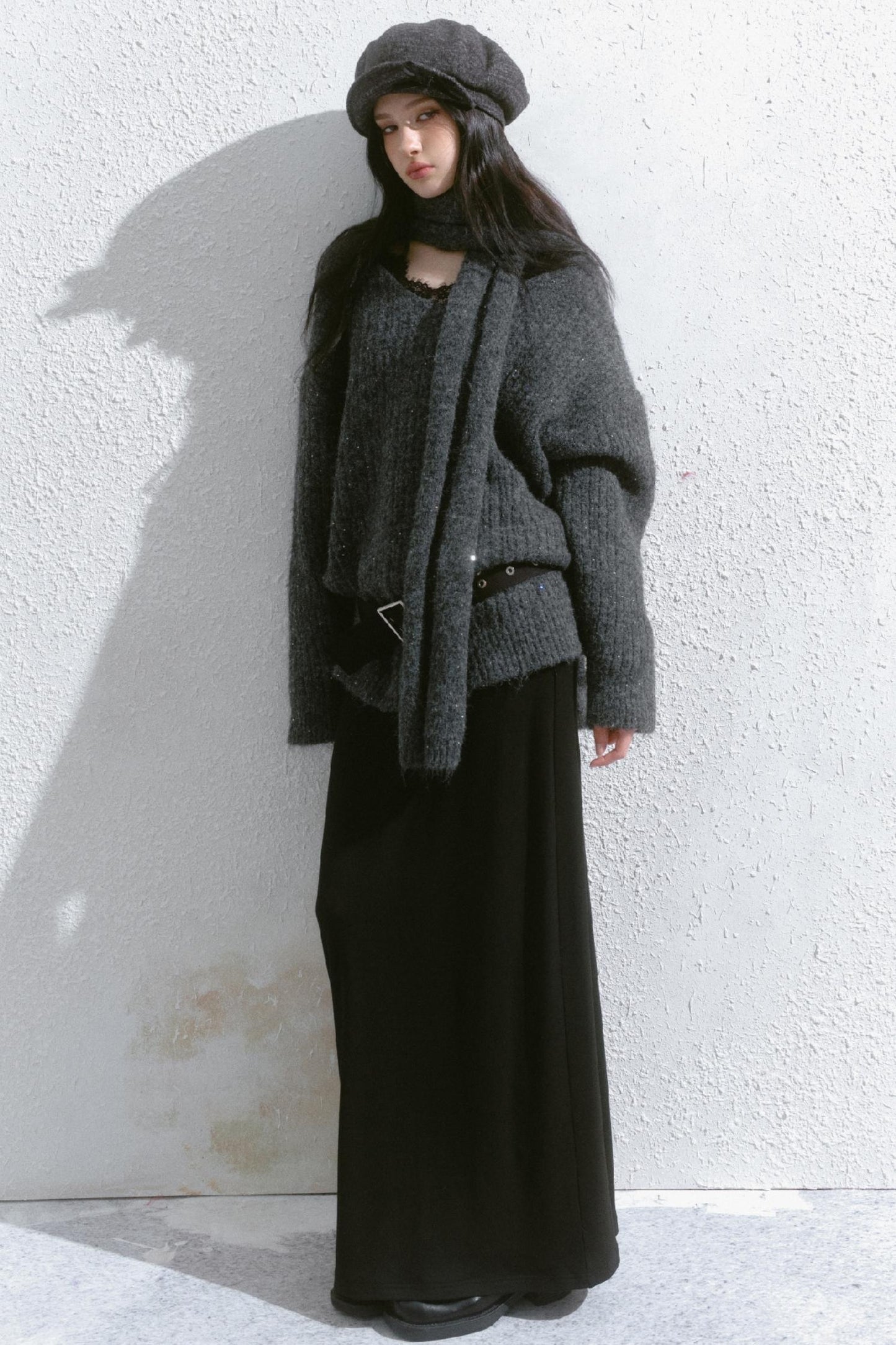 V-Neck Loose Knit Sweater