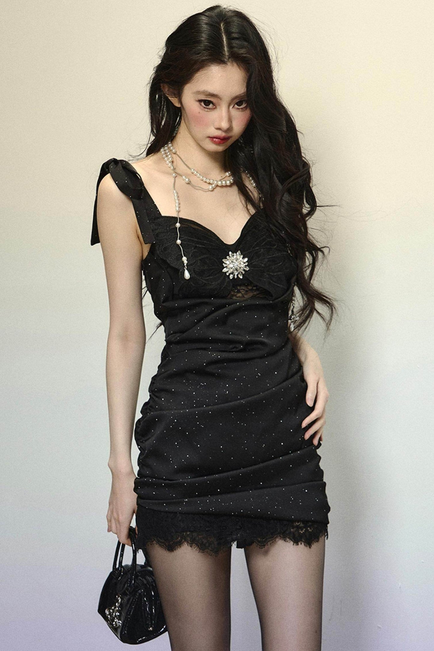 Elegant Lace Bodycon Short Dress - My Store