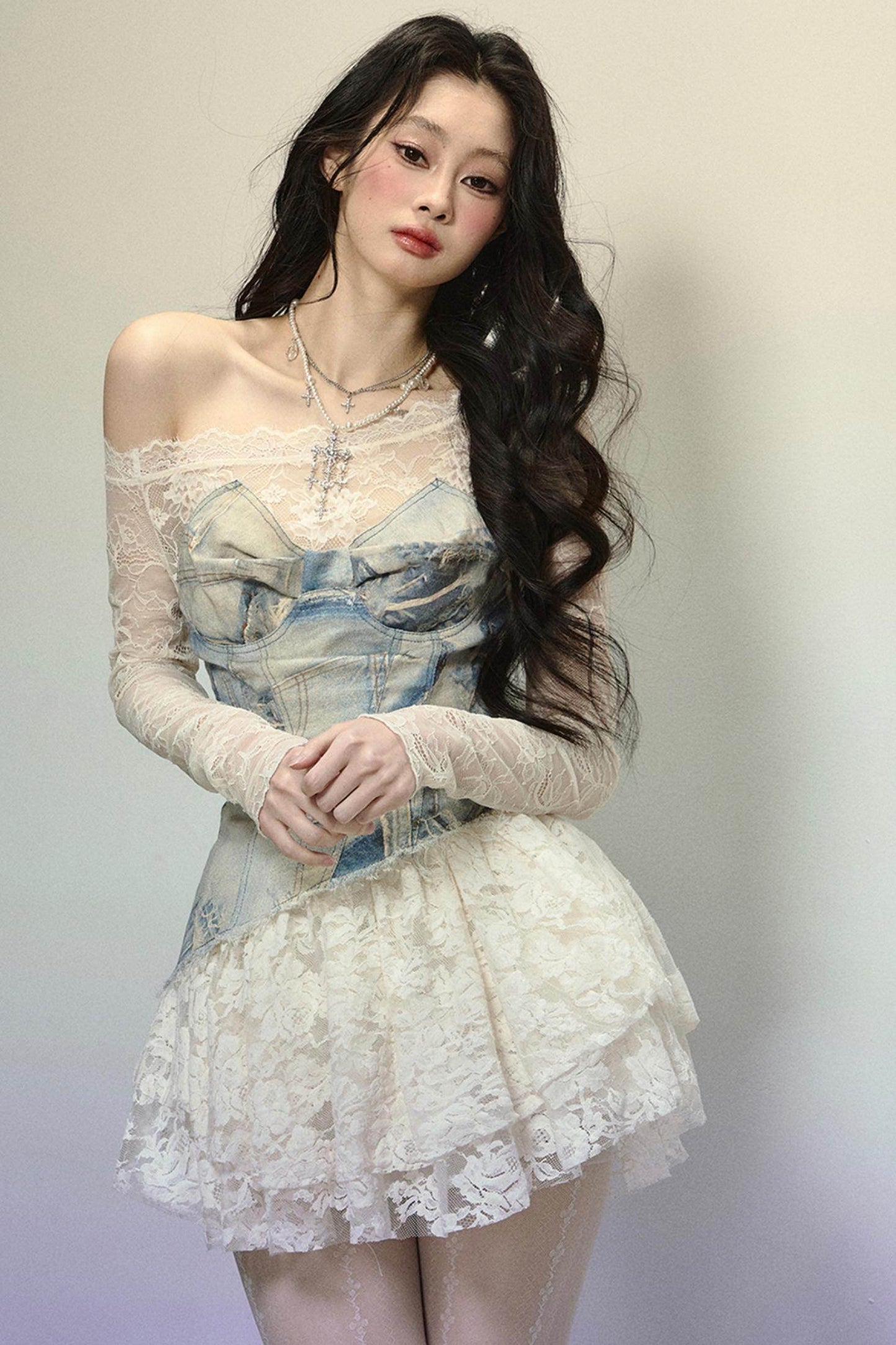 Off-Shoulder Tutu Midi Dress - My Store