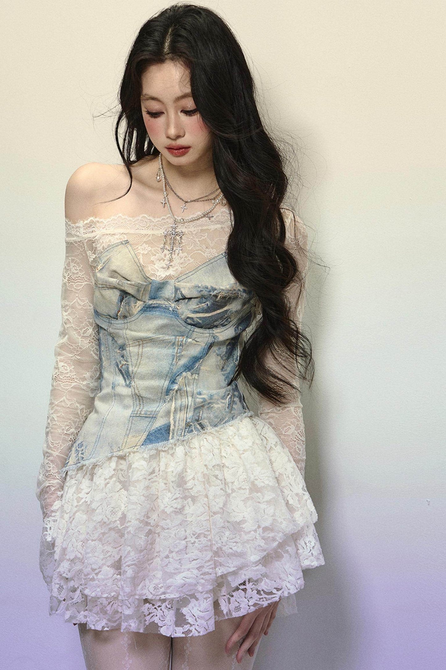 Off-Shoulder Tutu Midi Dress - My Store