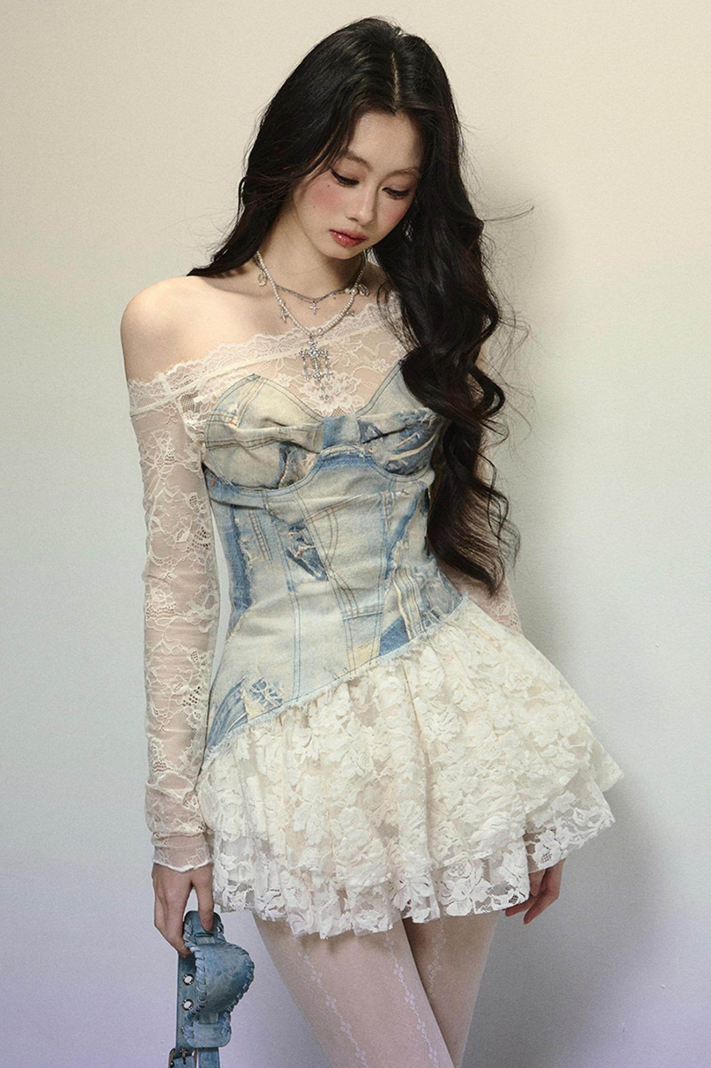 Off-Shoulder Tutu Midi Dress - My Store