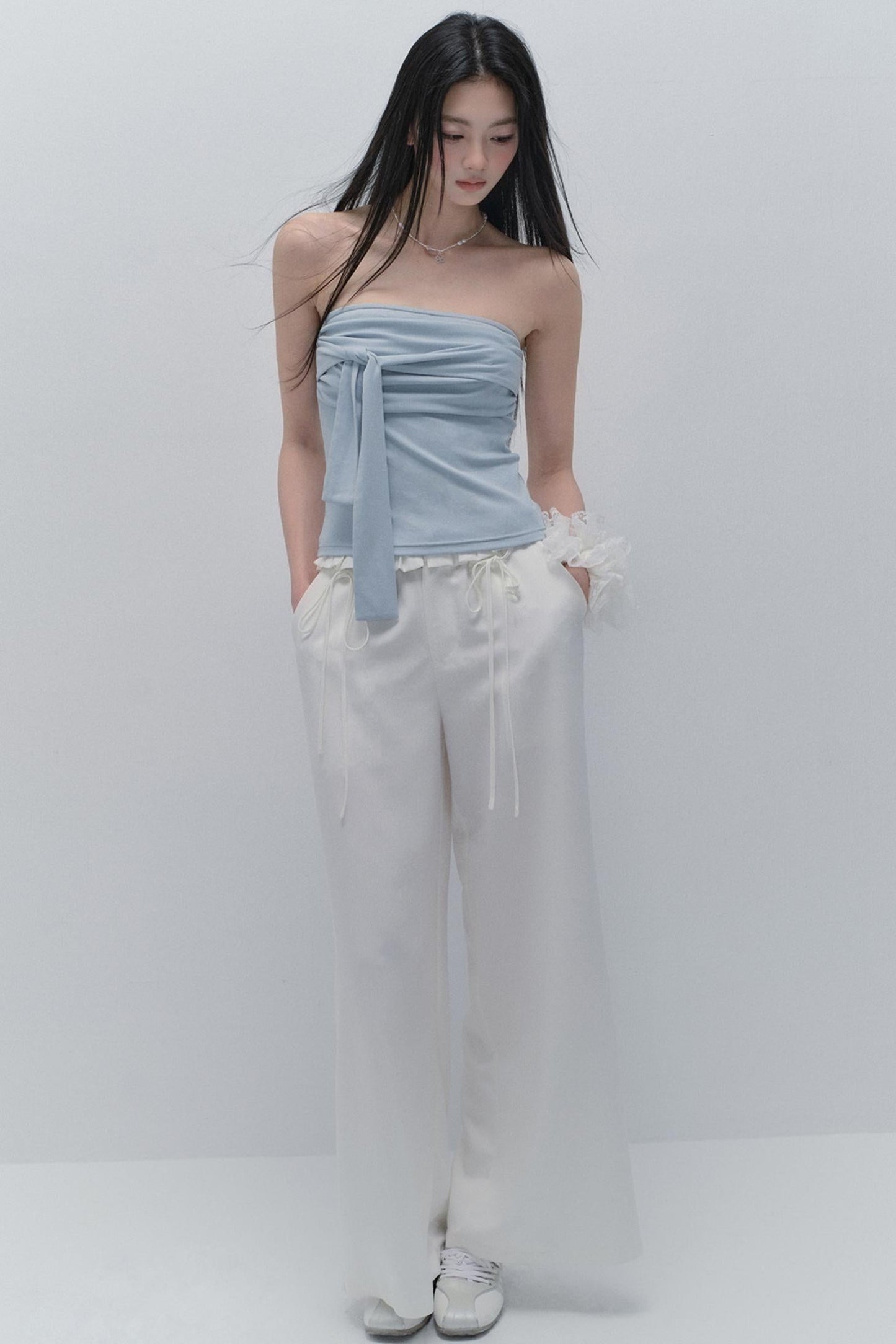 White Lace Pants