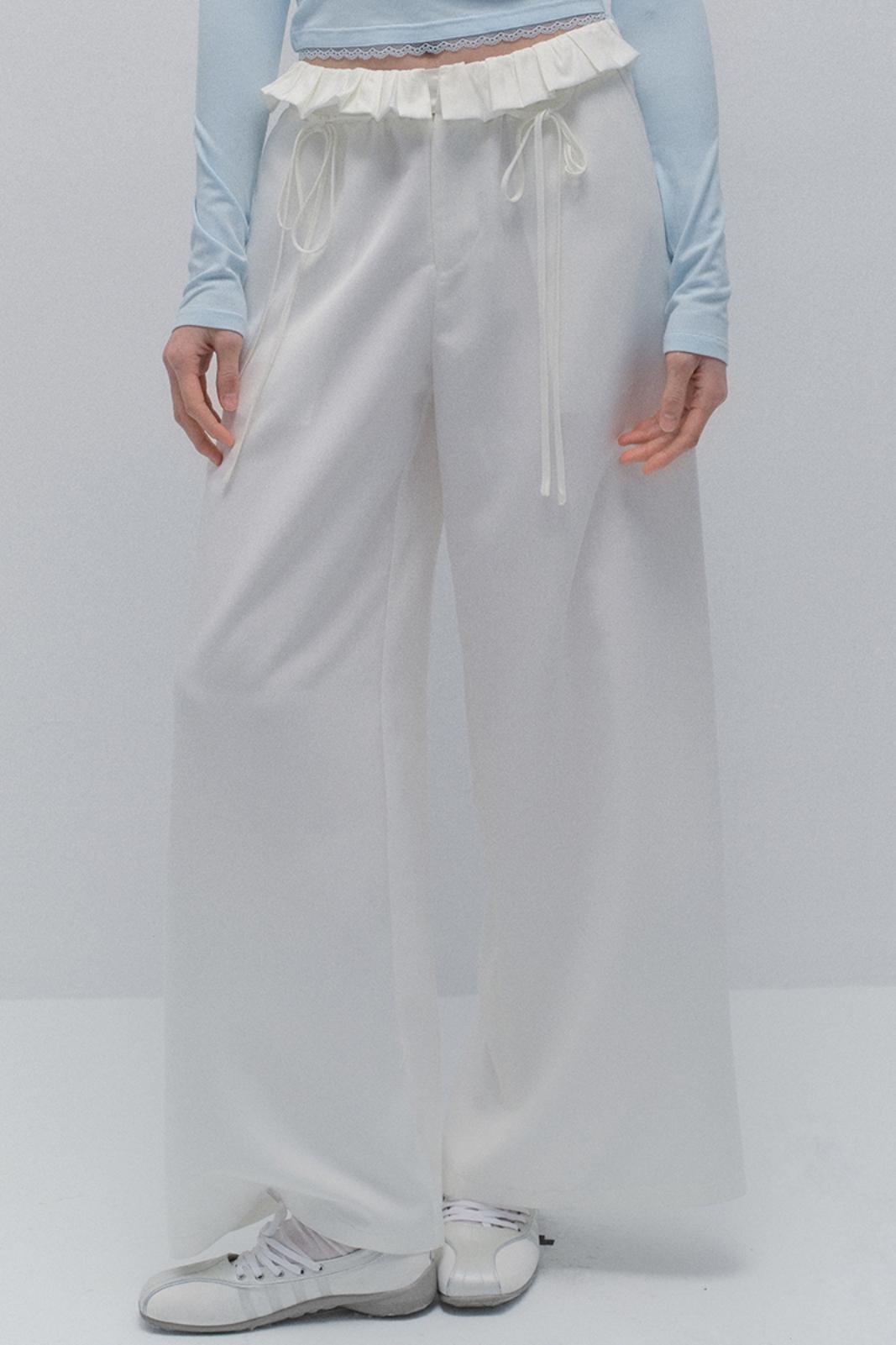 White Lace Pants