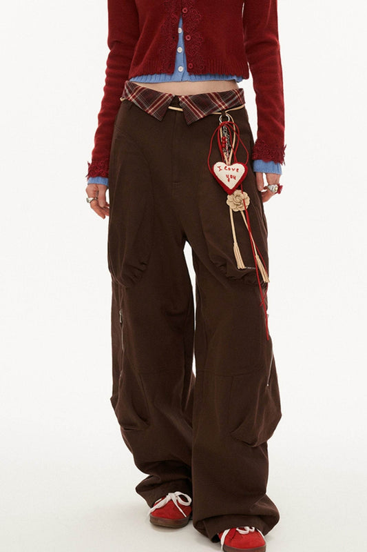 Panelled Multi-Pocket Cargo Pants - My Store