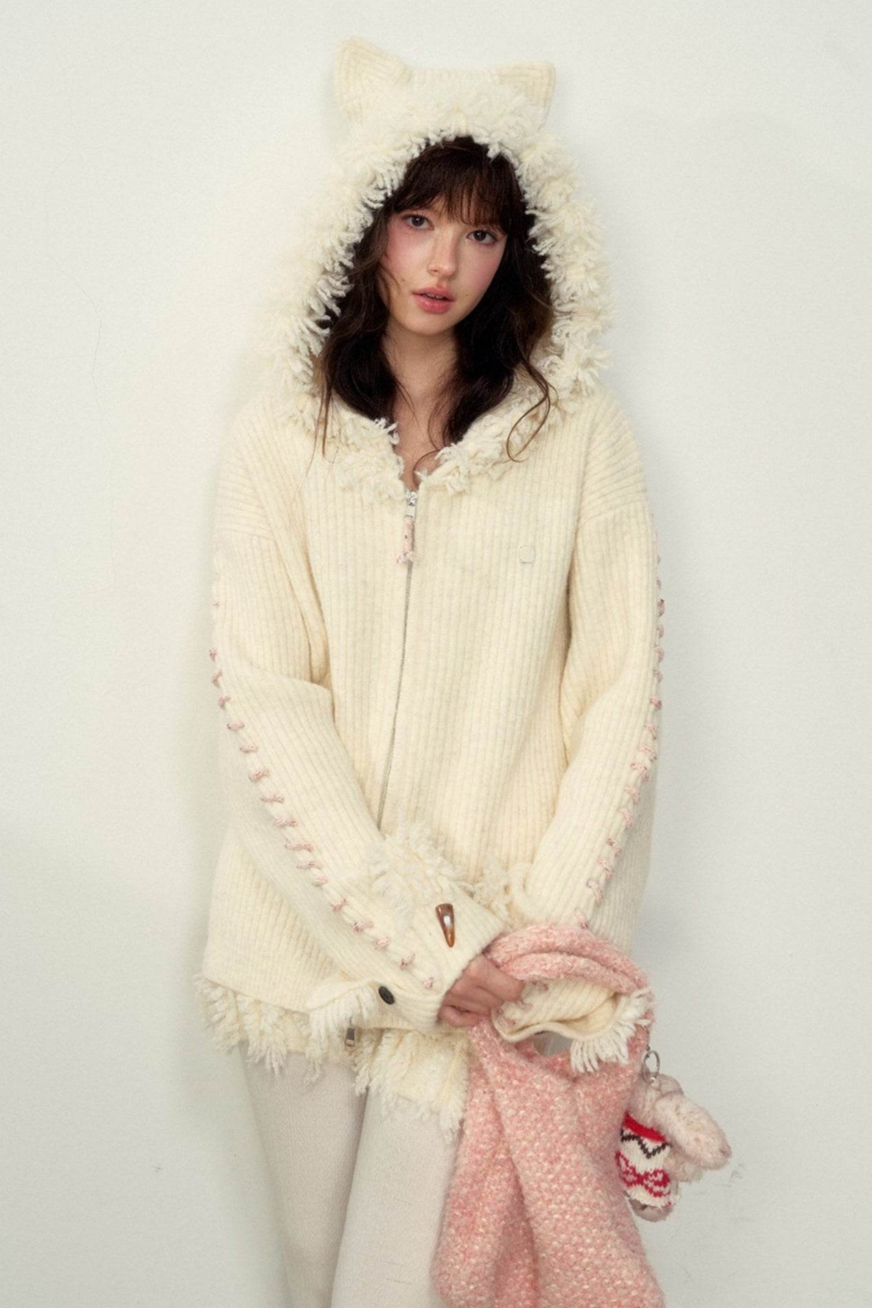 Kitten Ears Wool Knit Set-Up - My Store