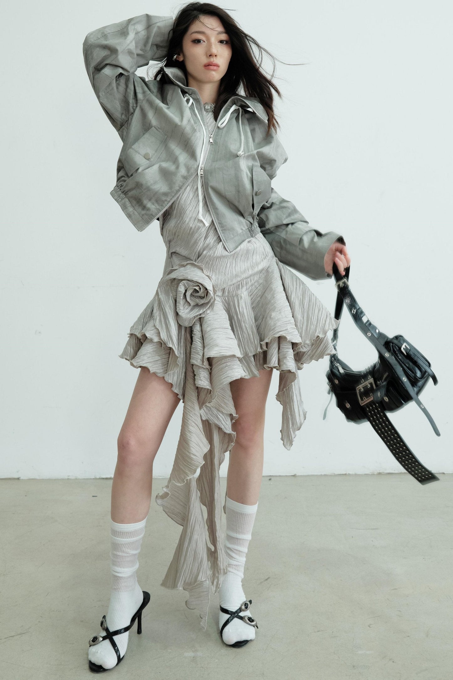Oversized Windbreaker Jacket