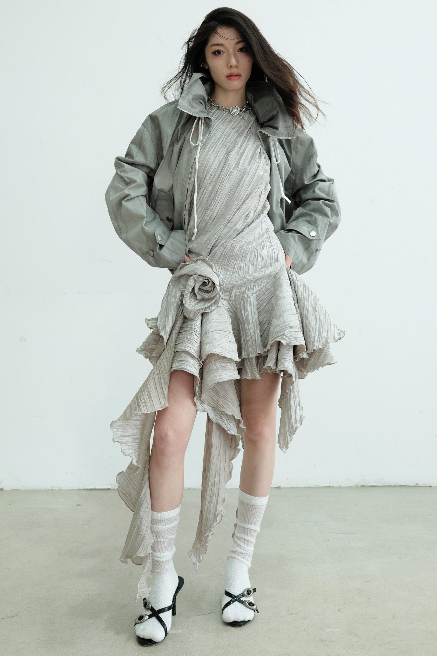 Oversized Windbreaker Jacket