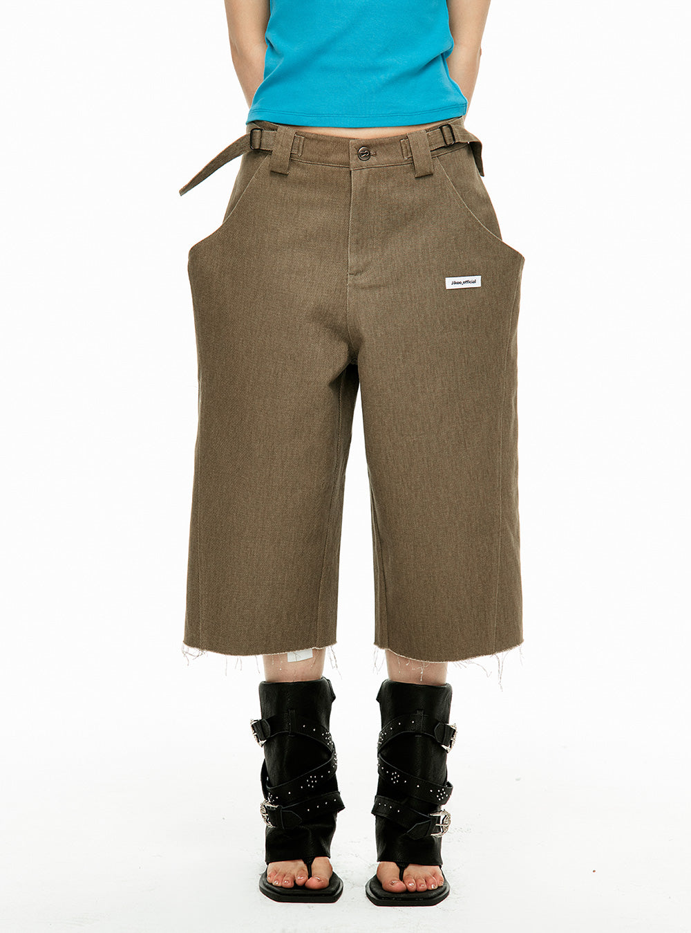 Straight Wide Cut Denim Pants