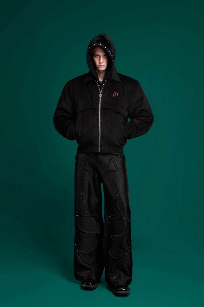 Embroidered Cleanfit Wool Jacket - My Store