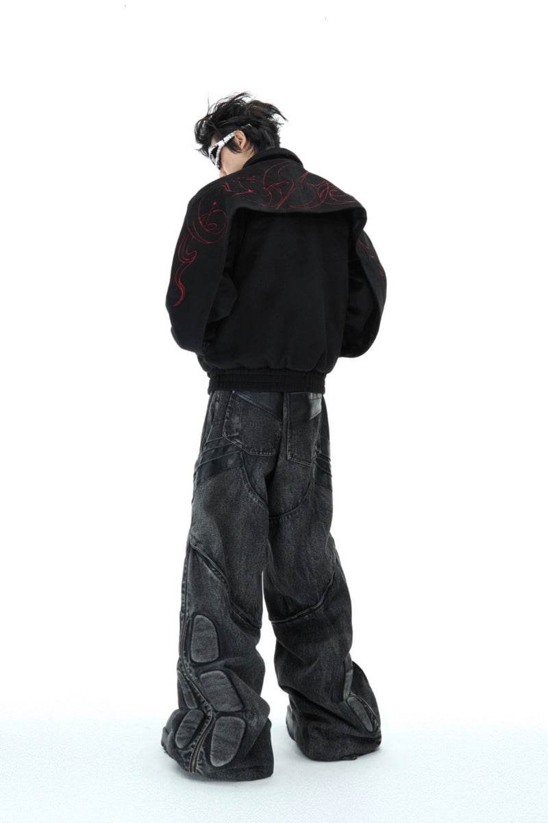 Embroidered Cleanfit Wool Jacket - My Store
