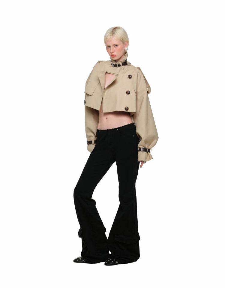 Rhinestone Flared Pants - My Store
