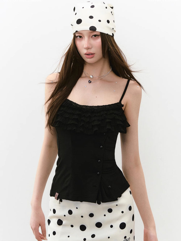 Layered Ruffle Accent Top