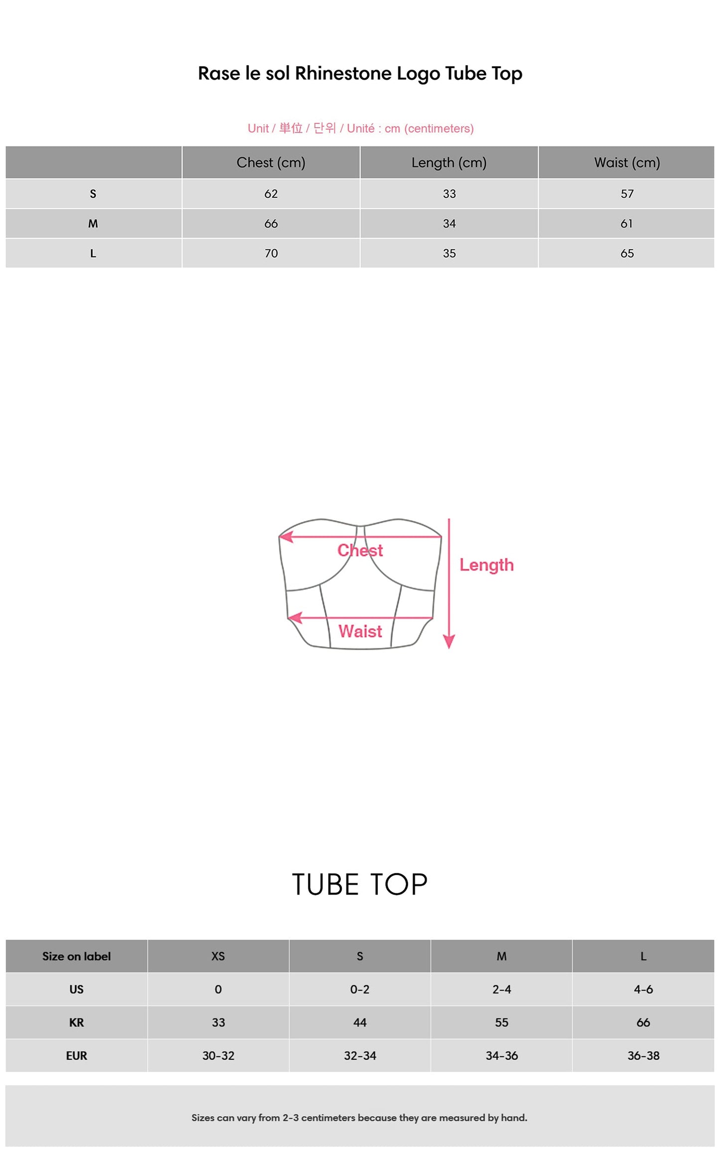 Rhinestone Logo Tube Top