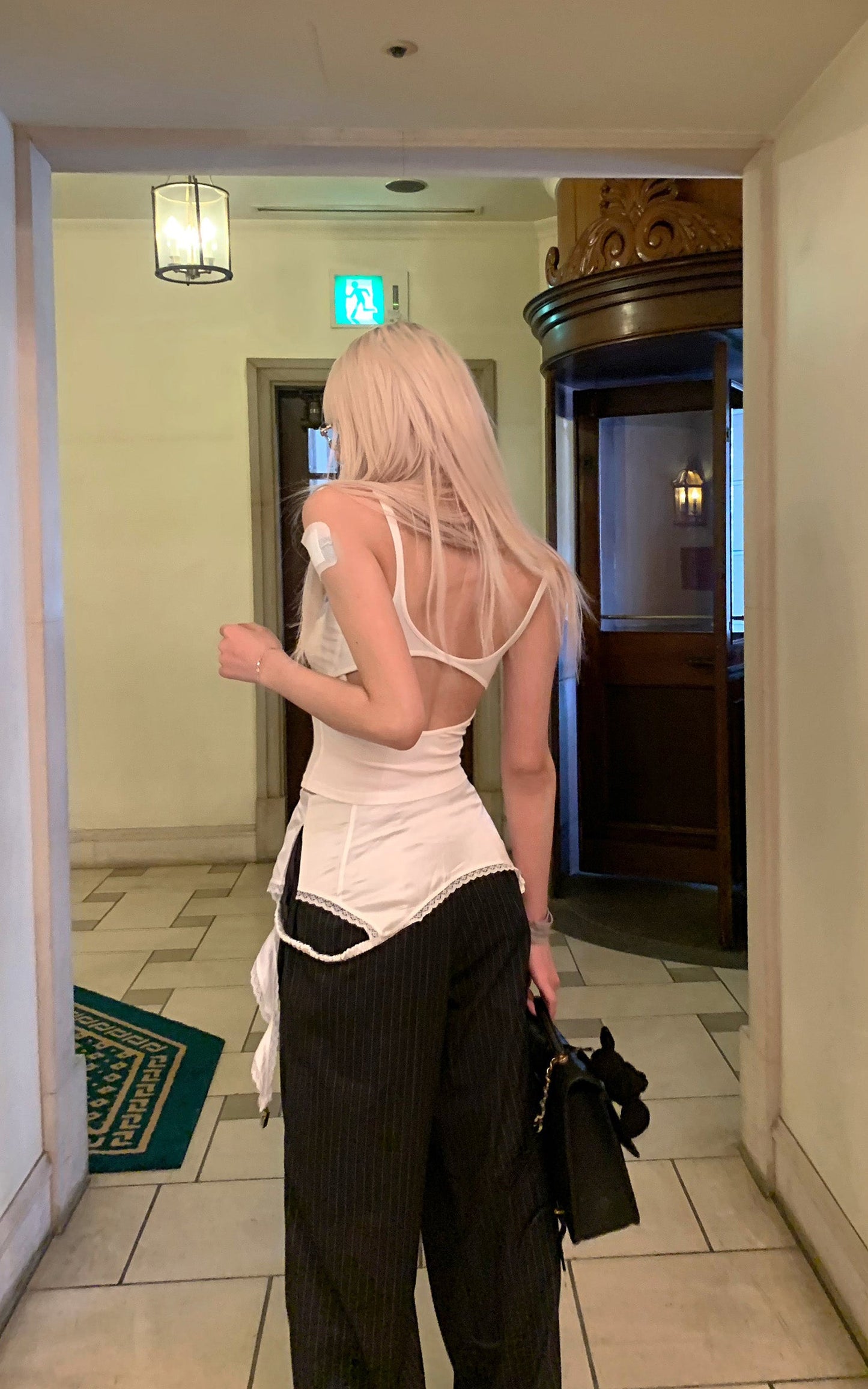 Invisible Fishline White Camisole