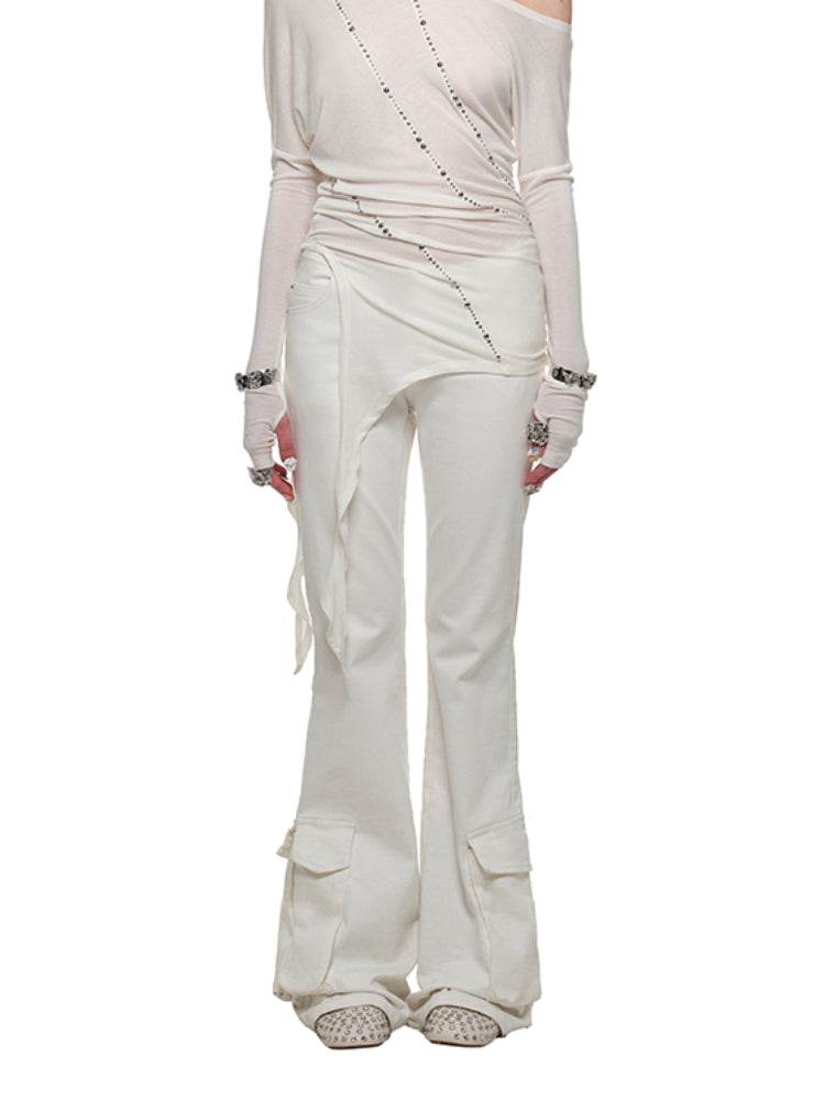 Rhinestone Flared Pants - My Store
