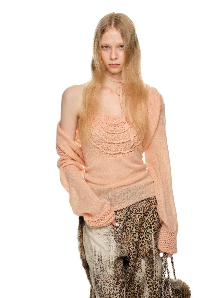 Crochet Knit Cardigan - My Store