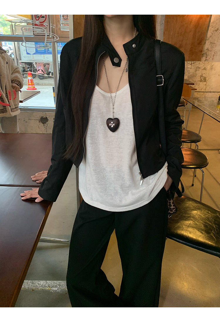 Black Cropped Jacket