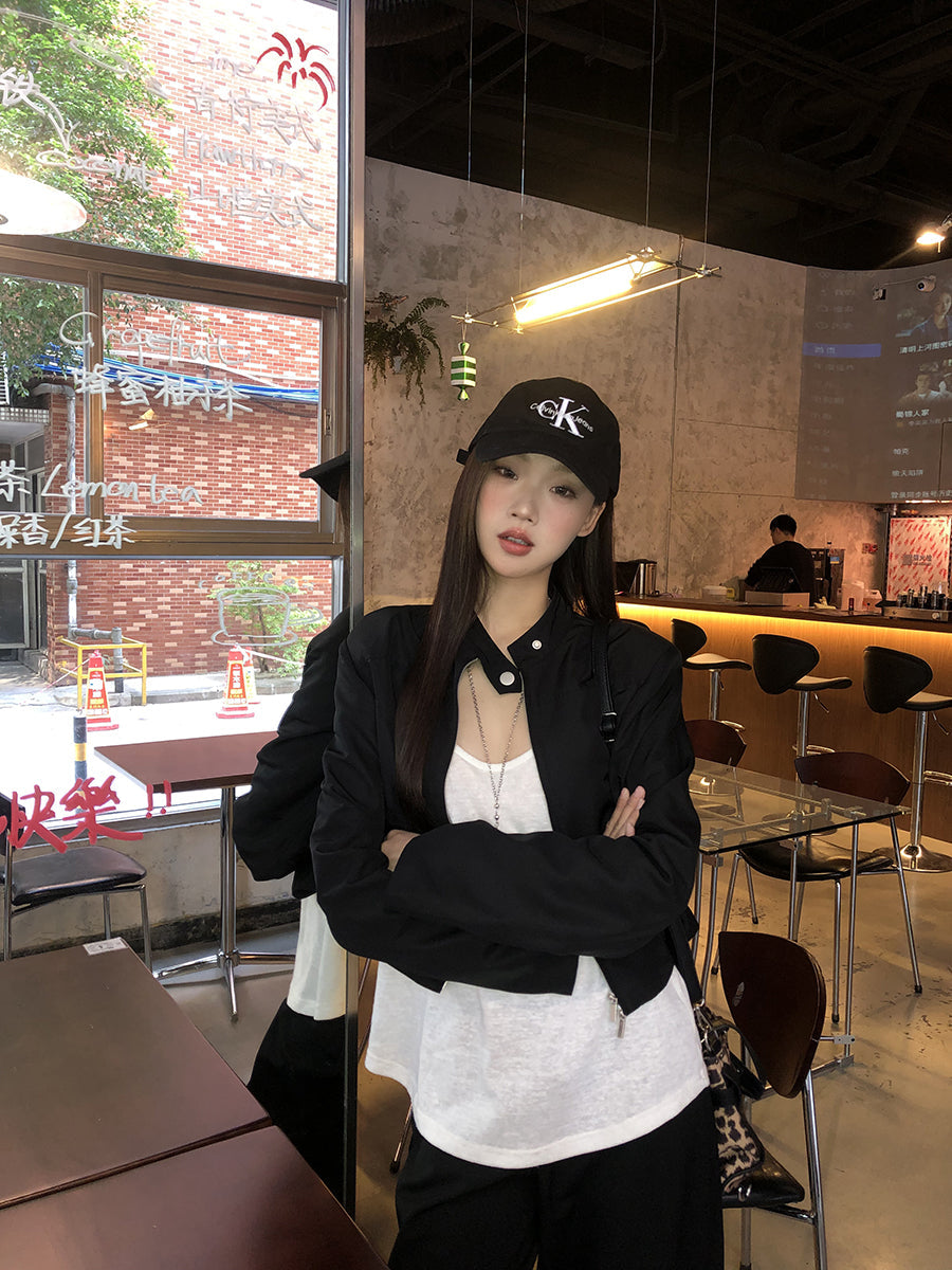 Black Cropped Jacket