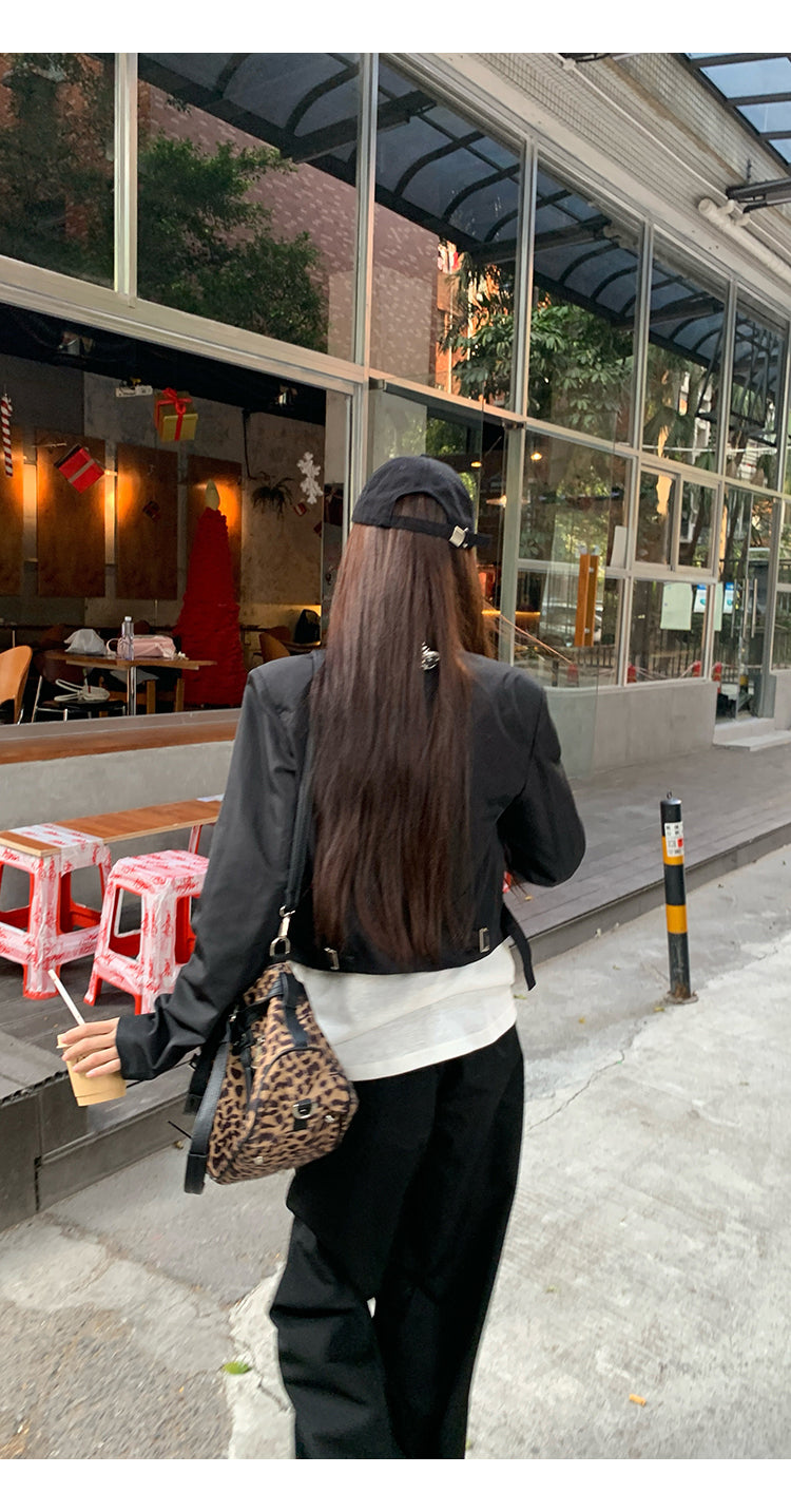 Black Cropped Jacket