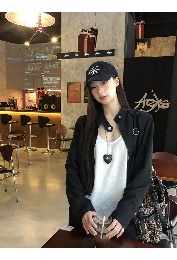 Black Cropped Jacket