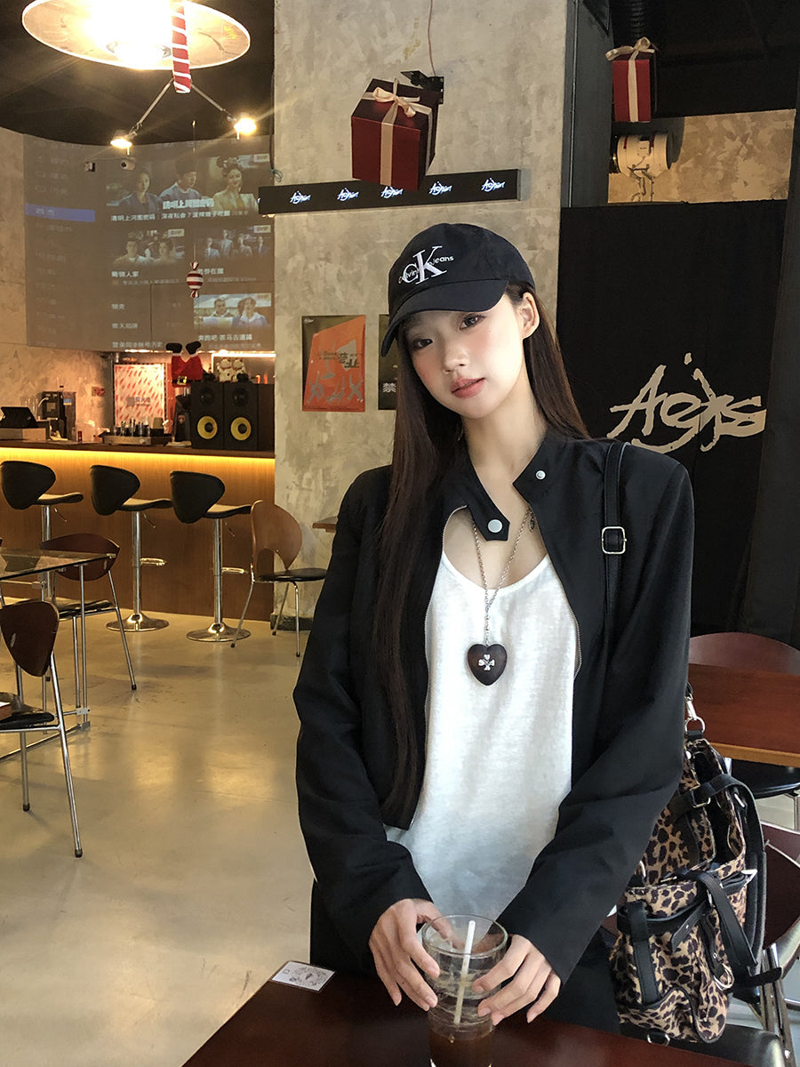 Black Cropped Jacket
