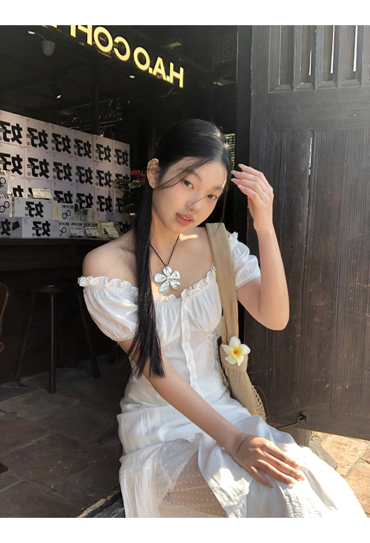 White Off Shoulder Blouse Top