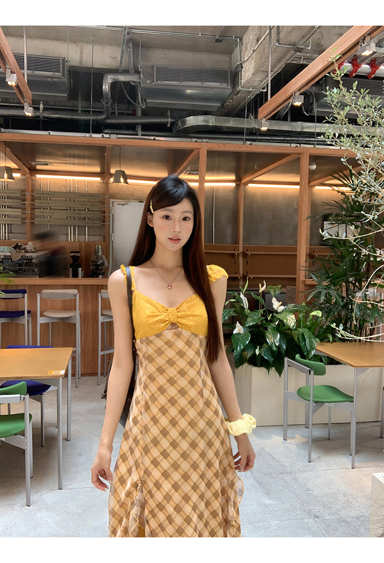 Yellow Print Dress