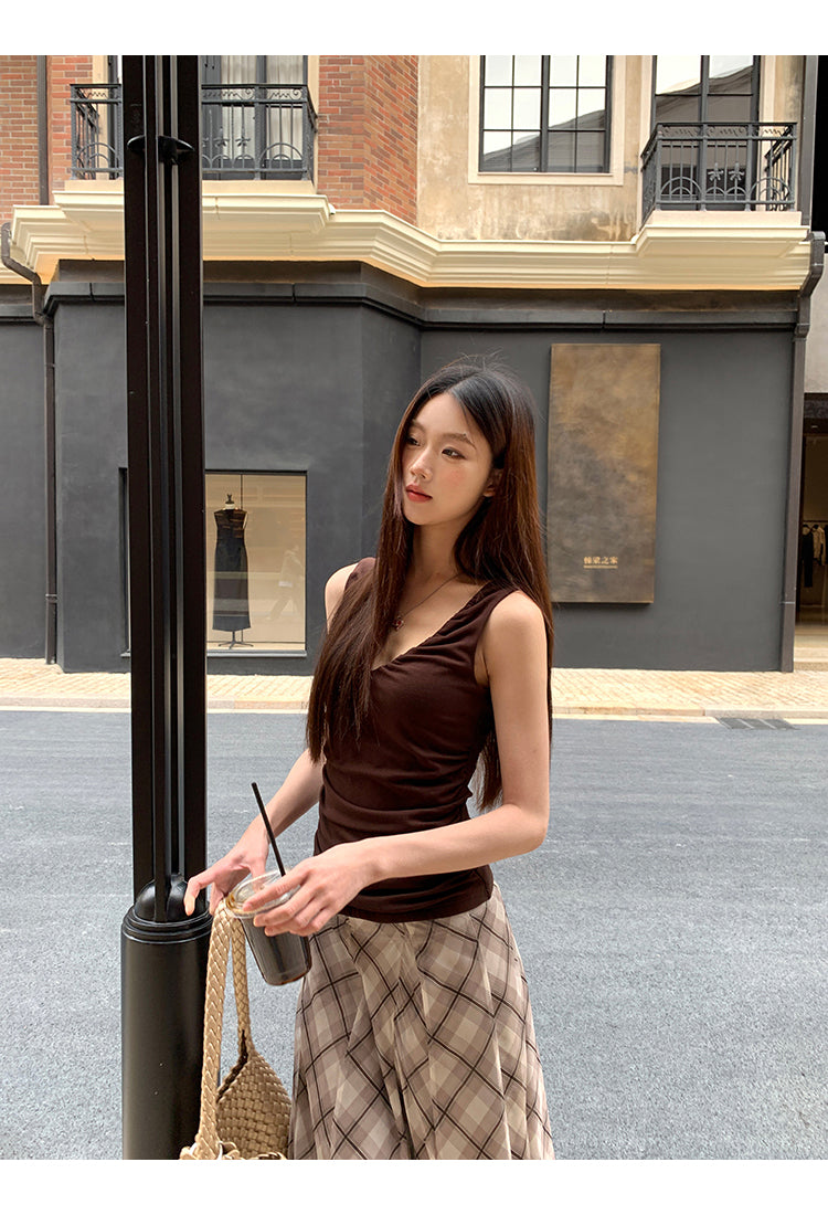 Brown Camisole Top