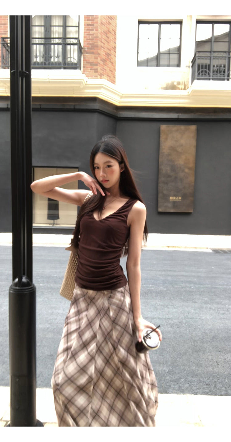 Brown Camisole Top