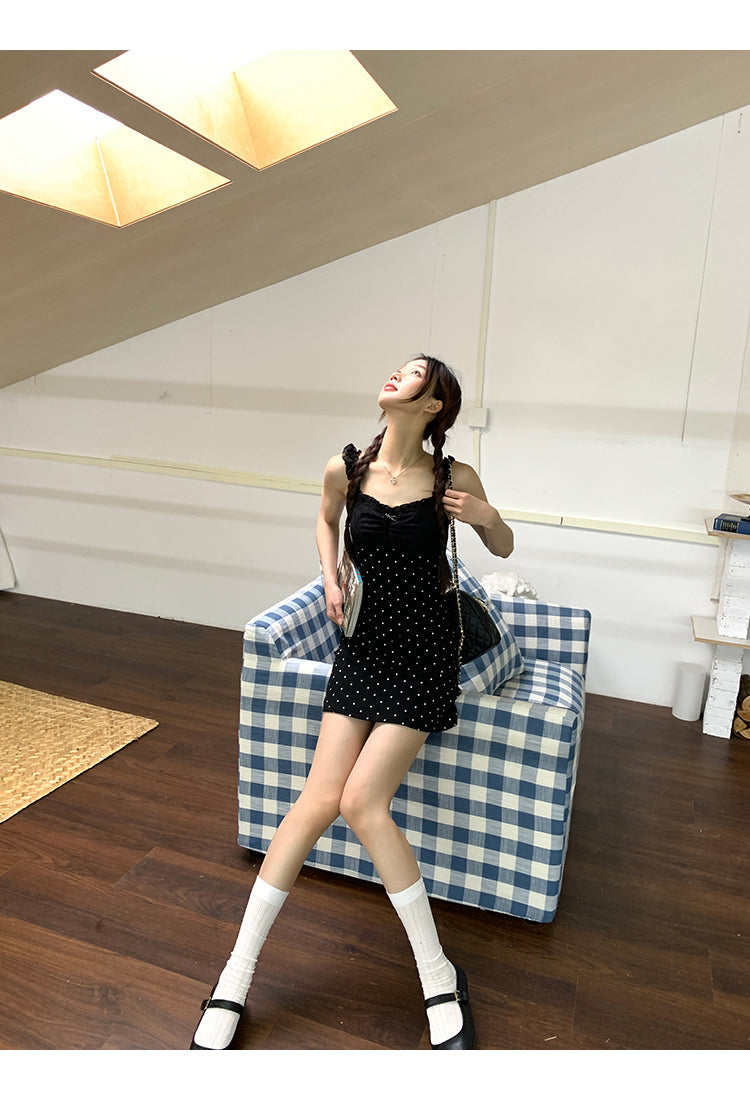 Black Polka Dot Dress