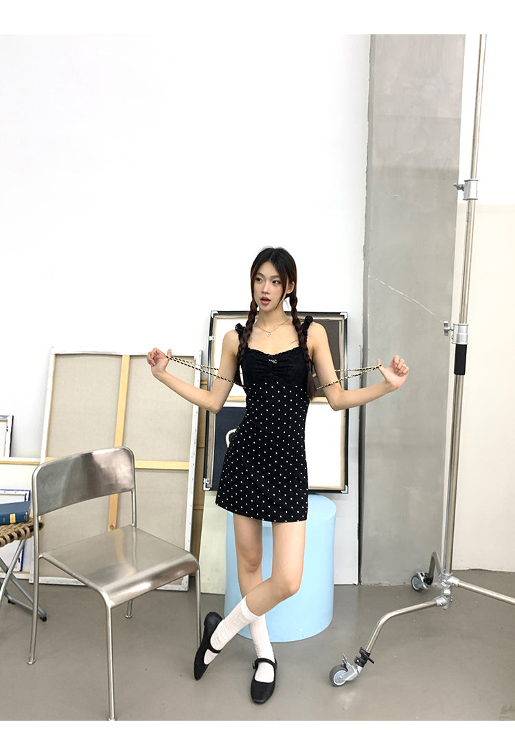 Black Polka Dot Dress